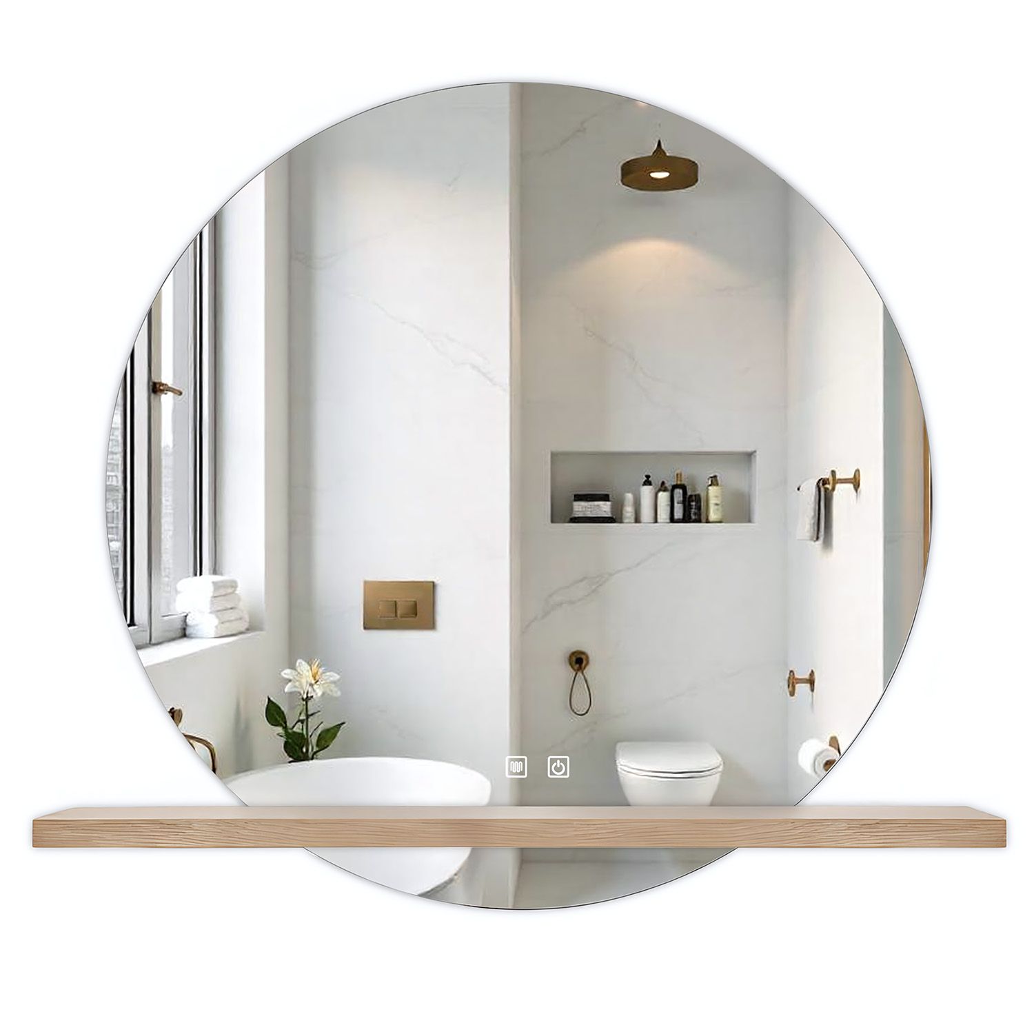 be3dd27ff99fd99e9f5342076ae6cd45 Zrkadlo LED 60cm 102 – Obrázok 1