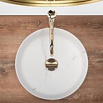 Umývadlo na dosku REA SAMI - Matný mramor – Obrázok 5