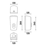 Nimco Bezdotykový zásobník dezinfekčního gelu nebo tekutého mýdla – Obrázok 4