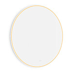 Nimco Bílé kulaté LED zrcadlo pr. 1000 mm se dvěma dotykovými senzory