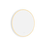 Nimco Bílé kulaté LED zrcadlo pr. 700 mm se dvěma dotykovými senzory