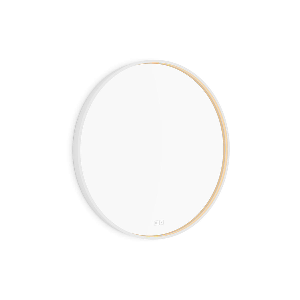 bile-kulate-led-zrcadlo-pr-700-s-dotykovymi-senzory-nahled Nimco Bílé LED zrcadlo pr. 700 se dvěma dotykovými senzory – Obrázok 1