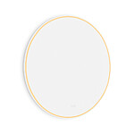 Nimco Bílé kulaté LED zrcadlo pr. 900 mm se dvěma dotykovými senzory