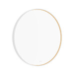 Nimco Bílé LED zrcadlo pr. 900 se dvěma dotykovými senzory