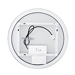 Nimco Bílé kulaté LED zrcadlo pr. 900 mm se dvěma dotykovými senzory – Obrázok 6