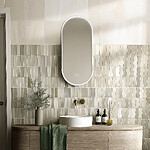 Nimco Bílé LED zrcadlo 500x1000 se dvěma dotykovými senzory – Obrázok 2