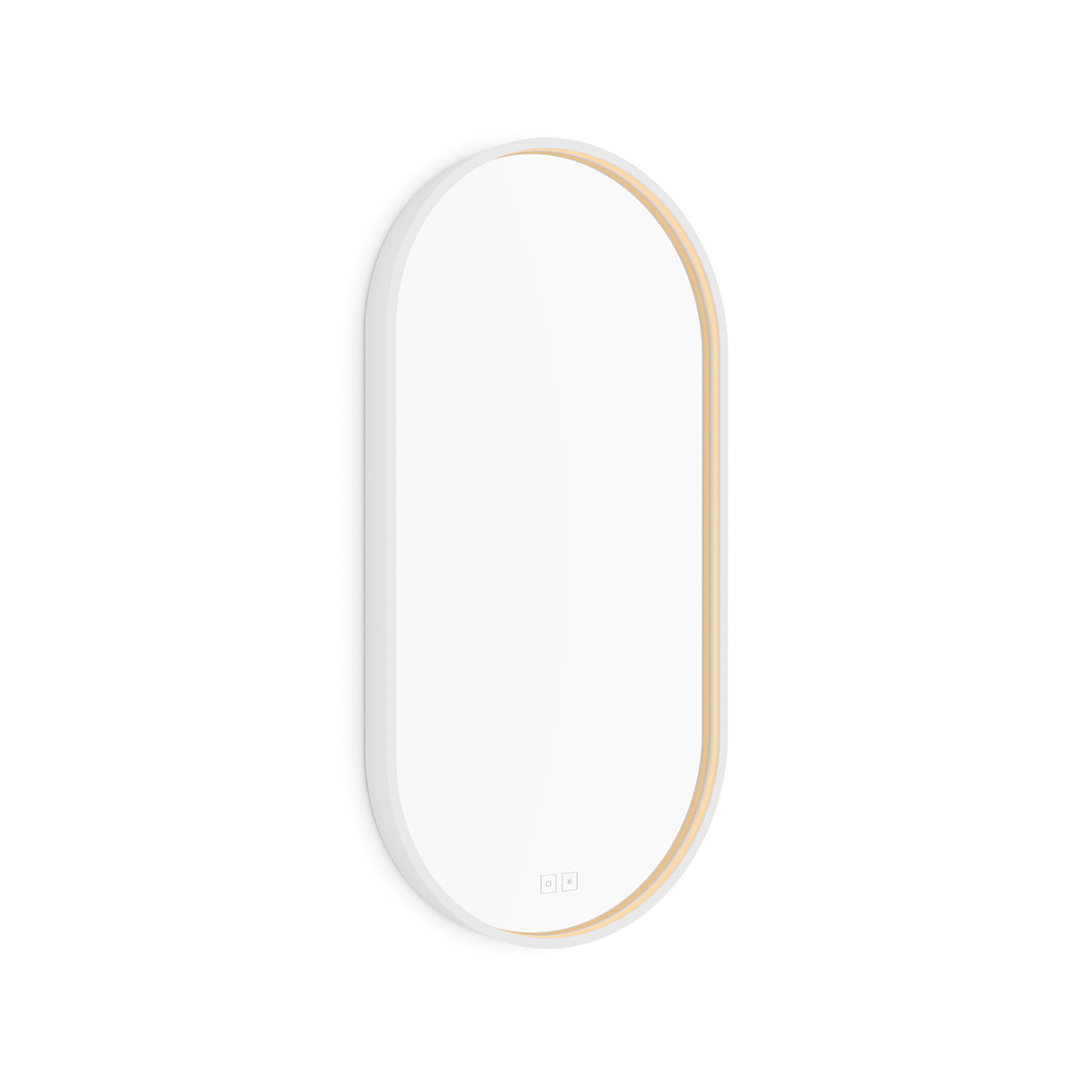 bile-ovalne-led-zrcadlo-800x400-s-dotykovymi-senzory-nahled Nimco Bílé LED zrcadlo 400x800 se dvěma dotykovými senzory – Obrázok 1