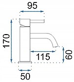 Umývadlová batéria REA LUNGO - lesklá biela, nízka – Obrázok 8
