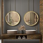 Zrkadlo LED 90cm MMJ Gold – Obrázok 6