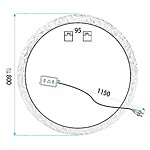 Zrkadlo LED 80cm 108 – Obrázok 9