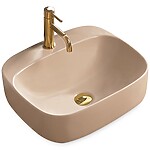 Umývadlo na dosku REA LUIZA 50 - matná béžová