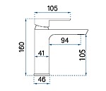 Umývadlová batéria REA ARGUS - zlatá, nízka – Obrázok 7