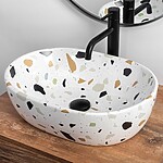 Umývadlo na dosku REA AMELIA - teraco – Obrázok 4