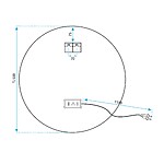 Zrkadlo LED 50cm MMJ Black – Obrázok 10