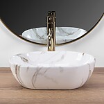 Umývadlo na dosku Rea AMELIA MINI AIAX SHINY – Obrázok 3