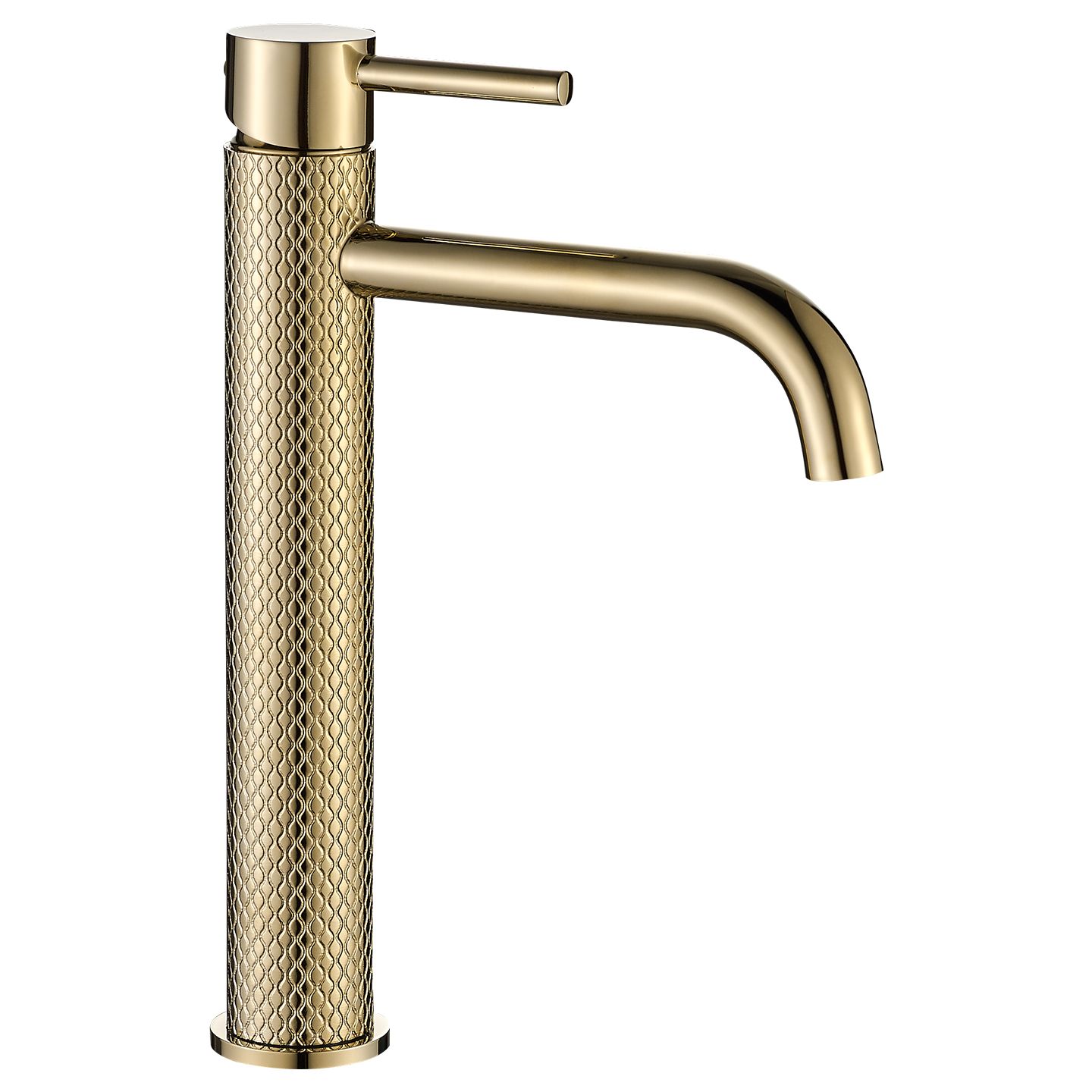 cd1b89a513b9ba3664eac4451f2e2a89 Umývadlová batéria GUSTO TWO - zlatá, vysoká – Obrázok 1