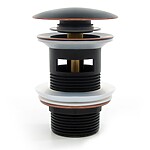 Umývadlova zástrčka Rea Retro Old Black click-clack – Obrázok 4