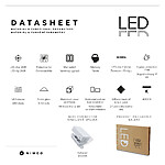 Nimco Černé kulaté LED zrcadlo pr. 800 – Obrázok 6