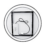 Nimco Černé kulaté LED zrcadlo pr. 900 mm se dvěma dotykovými senzory – Obrázok 4