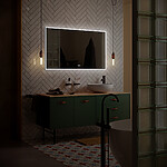 Nimco Černé LED zrcadlo 1000x700 se dvěma dotykovými senzory – Obrázok 3