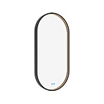 Nimco ČERNÉ LED zrcadlo 400x800 se dvěma dotykovými senzory – Obrázok 2