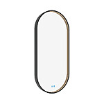 Nimco ČERNÉ LED zrcadlo 450x900 se dvěma dotykovými senzory – Obrázok 2