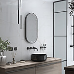 Nimco ČERNÉ LED zrcadlo 450x900 se dvěma dotykovými senzory – Obrázok 4