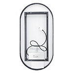 Nimco ČERNÉ LED zrcadlo 450x900 se dvěma dotykovými senzory – Obrázok 7