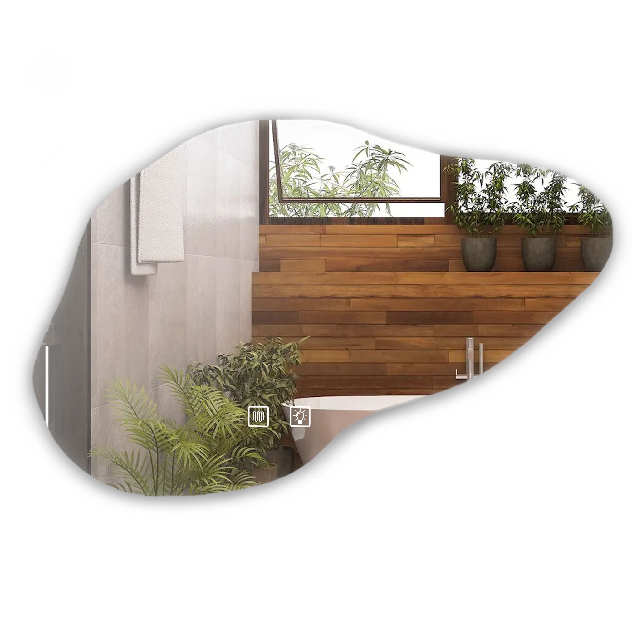 d311e061d6c4d4c0056d0ee233459a67 Zrkadlo P11229 LED CLOUD B 100x70cm – Obrázok 1