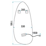 Zrkadlo LED 120x55cm YH-3359 – Obrázok 5