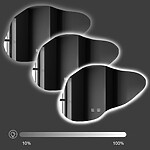 Zrkadlo P11229 LED CLOUD B 100x70cm – Obrázok 2