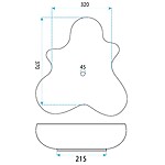 Umývadlo na dosku IZOLDA – Obrázok 4