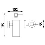 Nimco Dávkovač tekutého mýdla, pumpička plast – Obrázok 2