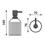Nimco Dávkovač tekutého mýdla, pumpička plast – Obrázok 4