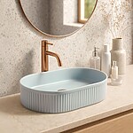 Umývadlo na dosku REA Vanda Baby Blue Matt – Obrázok 3