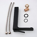 Umývadlová batéria REA SONIC - matná čierna, vysoká – Obrázok 5