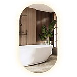 Zrkadlo LED EGG 60x80 cm