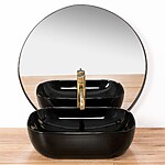 Umývadlo na dosku REA BELINDA - čierne – Obrázok 2