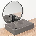 Umývadlo na dosku REA ROCK - matná šedá – Obrázok 2