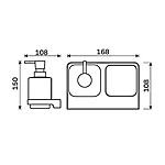 Nimco Dávkovač s pohárkem na kartáčky – Obrázok 3