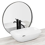 Umývadlo na dosku Rea Claudia 9447 White – Obrázok 4