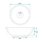 Umývadlo na dosku Rea Bella – Obrázok 5