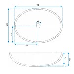 Umývadlo na dosku REA DELLA Black Matt – Obrázok 6