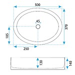 Umývadlo na dosku REA Fonda – Obrázok 5