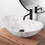 Umývadlo na dosku REA ROYAL 60 Statuario Marble Matt – Obrázok 3