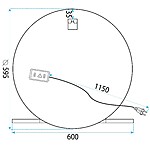 Zrkadlo LED 60cm 102 – Obrázok 9