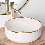 Umývadlo na dosku REA MERIDA - ružové – Obrázok 4