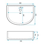 Umývadlo na dosku REA CLARA – Obrázok 6
