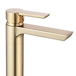 Umývadlová batéria REA ARGUS GOLD BRUSH vysoká – Obrázok 3