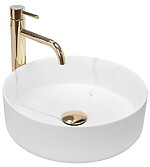 Umývadlo na dosku REA SAMI - Matný mramor